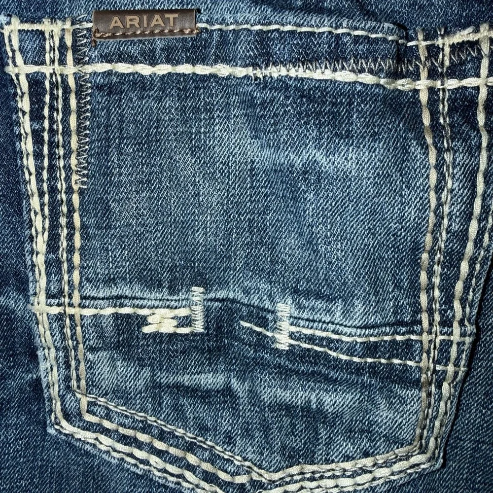 Ariat Denim Men's M4 Relaxed Bootcut Boundary Medium Wash Jeans 35X27(read)
